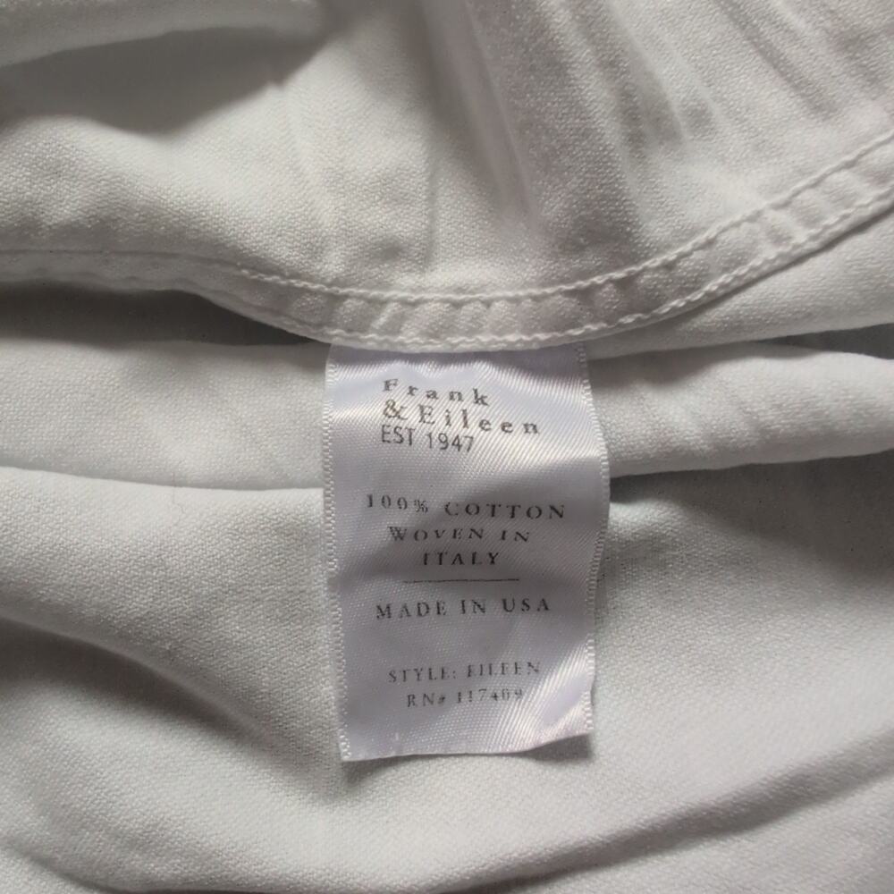 Frank & Eileen Tattered Cotton Denim Relaxed Button Up Shirt Small MSRP 278 - Picture 5 of 11